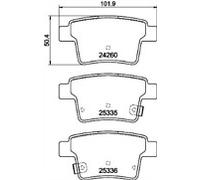 MINTEX MDB2691 BRAKE PAD SET FOR DISC BRAKE GENUINE ORIGINAL OE QUALITY PADS (4)