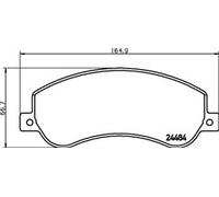 MINTEX MDB2851 BRAKE PAD SET FOR DISC BRAKE GENUINE ORIGINAL OE QUALITY PADS (4)