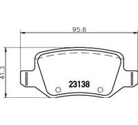 MINTEX MDB3244 BRAKE PAD SET FOR DISC BRAKE GENUINE ORIGINAL OE QUALITY PADS (4)