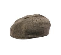 mintgreen Baby Boys Newsboy Cap, Infant Herringbone Tweed Flat Baker Boy Hat, Khaki, 6-12 Months