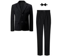 mintgreen Boys' Suits & Blazers, Wedding Outfit Party Formal Pageboy Prom Jacket & Trousers, Dark Black, 13-14 Years, Tag 14
