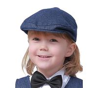 mintgreen Infant Flat Caps Tweed Herringbone Hat,Royal Blue, 4-5 Years, 54