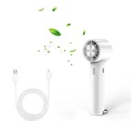 Minthouz Handheld Fan, Ultra-Quiet 5-Speed Portable Desk Fan with 2000mAh Battery and USB-C Charging, 16°C Instant Cooling, Foldable Clasp, Perfect for Travel, Home, and Office-Stay Cool Anywhere