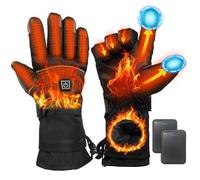 Minthouz Heated Gloves, 5V 5000 mAh Rechargeable USB Heated Gloves, 3 Heating Levels Electric Heated Gloves for Men Women with & Waterproof Touchscreen, Hand Warmer Gloves for Outdoor Work Sports