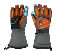Minthouz Heated Gloves, 7.4V Rechargeable Heated Gloves for Men Women, Touchscreen & Weatherproof Non-slip Design Electric Gloves for Motorcycle Cycling, Skiing, Outdoor Activities - XL