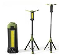 Minthouz Multifunctional Camping Lights, 9000mAh Rechargeable Telescopic Work Light with Stand, Dimmable LED Lights for Outdoor Camping, Fishing, Hiking