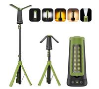 Minthouz Solar-Powered Multifunctional Camping Light with Remote & Stand, 9000mAh Rechargeable 4500 Lumens Dimmable Cordless Work Light for Camp, Fishing, Garage, Power Outage