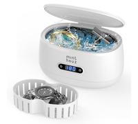 Minthouz Ultrasonic Cleaner 600ml - Sonic Jewellery Cleaner Machine with 5 Timer Settings, Quiet Operation - Ultra Sonic Cleaner for Rings, Watches, Retainer, Glasses and More