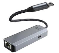 Minthouz USB C to Ethernet Adapter,5G Wired Network Adapter,95W PD Aluminum RJ45 LAN Plug for Laptop,Thunderbolt 3/4 Ethernet to USB C with 10G Spec Network Adaptor for Windows, MAC, Linux