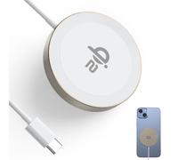 Minthouz Wireless Charger Pad for iPhone 17/16/15/14/13 Series, Magnetic Wireless Phone Charger Pad for Samsung and More Qi-Enabled Phone, Mag-Safe Charger for Airpods 2/3/Pro - Yellow