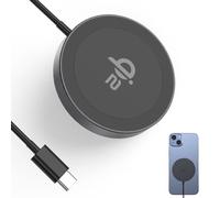 Minthouz Wireless Charger with 20W Adapter for iPhone 17/16/15/14 Series,Magnetic Wireless Phone Charger Pad for Samsung Qi-Enabled Phone MagSafe Charger for Airpods (Black, No Adapter)