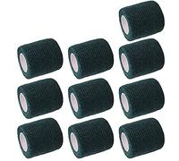 Mintice 10 Rolls Self Adhesive Cohesive Wrap Bandages Elastic First Aid Tape Adherent Dark Green for Wrist Ankle Sport 2 Inch X 5 Yards