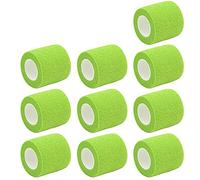 Mintice 10 Rolls Self Adhesive Cohesive Wrap Bandages Elastic First Aid Tape Adherent Grass Green for Wrist Ankle Sport 2 Inch X 5 Yards
