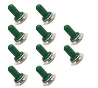 Mintice™ 10 X Green 12mm Rubber Rocker Toggle Switch Knob Hat Waterproof Boot Cover Cap