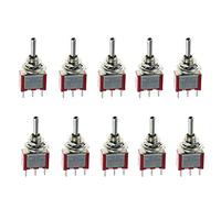 Mintice™ 10 X On/Off/On Momentary Mini Miniature Toggle Switch Car Dash Dashboard SPDT 3Pin