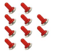 Mintice™ 10 X Red 12mm Rubber Rocker Toggle Switch Knob Hat Waterproof Boot Cover Cap