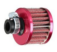 Mintice 12mm Mini Red Universal Car Motor Cone Cold Clean Air Intake Filter Turbo Vent Vehicle