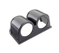Mintice 2" 52mm Universal Carbon Fiber Double Hole Dashboard Cup Holder Meter