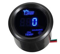 Mintice 2" Black Car Motor Digital Blue LED Oil Temp Gauge Meter