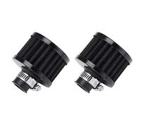 Mintice 2 X 12mm Mini Black Universal Car Motor Cone Cold Clean Air Intake Filter Turbo Vent Vehicle