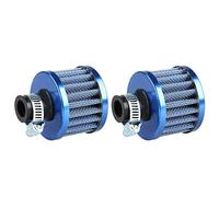 Mintice 2 X 12mm Mini Blue Auto Air Filter Car Cone Cold Air Intake Filter | Universal Motor Turbo Vent Clean Vehicle Motorcycle Engine Air Filter Cleaner Replacement