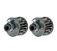 Mintice 2 X 12mm Mini Carbon Fiber Car Cone Cold Clean Air Intake Filter | Universal Auto Air Filter Turbo Vent Vehicle Motorcycle Engine Air Filter Cleaner Replacement