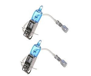 Mintice 2 X Car Vehicle Bright H3 55W 6000K Xenon Gas Halogen Headlight White Light Lamp Bulbs
