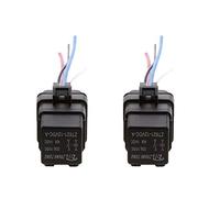 Mintice 2 X Car Vehicle Motor Heavy Duty 12V 40A SPST Relay Socket Plug 4Pin 4 Wire Waterproof Kit