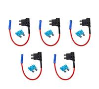 Mintice™ 5 X 12V 24V Standard Add A Circuit Fuse Tap Piggy Back Blade Holder Plug Socket Car Vehicle