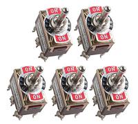Mintice™ 5 X Momentary Heavy Duty 20A 125V 15A 250V DPDT 6 Terminal ON/OFF/ON Rocker Toggle Switch Metal