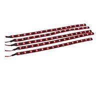 Mintice™ 5 X Red 12V 15 Led 30cm Car Auto Vehicle Grille Flexible Waterproof Underbody Light Strip