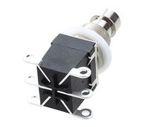 Mintice 6Pins DPDT Latching Stomp Foot Switch for Guitar AC 250V/2A 125V/4A True Bypass Metal