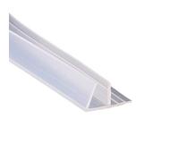 Mintice Bath Door Seal Strip Shower Screen Window Gap Seal Curved Flat Rubber Glass Bottom Weather 6mm 78" inch F Shape