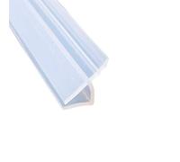 Mintice Bath Door Seal Strip Shower Screen Window Gap Seal Curved Flat Rubber Glass Bottom Weather 8mm 78" inch H Shape