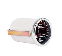 Mintice™ Car Motor Universal Smoke Tint Len 2" 52mm Oil Temp Temperature Indicator Gauge Meter