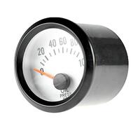 Mintice™ Car Motor Vehicle Black Face 2" 52mm Pointer Oil Press Pressure Gauge Meter LED Light