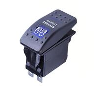 Mintice™ Car Vehicle 12V 20A Blue LED Light Rocker Toggle Switch 5Pin Reverse Light
