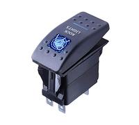 Mintice™ Car Vehicle 12V 20A Blue LED Light Rocker Toggle Switch 5Pin Rock Light