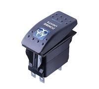 Mintice™ Car Vehicle 12V 20A Blue LED Light Rocker Toggle Switch 5Pin Zombie Light