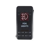 Mintice™ Car Vehicle 12V 20A Red LED Light Rocker Toggle Switch 5Pin Fog Light
