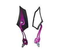 Mintice Purple Universal Motorcycle Motorbike 8 / 10mm Rear View Side Mirror Bike Motor Scooter Sport