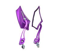 Mintice Purple Universal Motorcycle Motorbike Bike 8 / 10mm Rear View Side Mirror Scooter