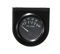Mintice Universal Car Automotive 2" 52mm Pointer Oil Press Pressure Gauge Meter Celsius White LED Light Indicator