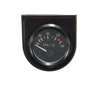Mintice Universal Car Automotive 2" 52mm Pointer Oil Temp Temperautre Gauge Meter Celsius White LED Light Indicator