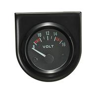 Mintice Universal Car Automotive 2" 52mm Pointer Volt Voltage Gauge Meter Celsius White LED Light Indicator