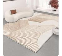 MINTIFNT Simple Lines Living Room Carpet Home Bedroom Bedside Area Rugs Modern Carpets Study Room Balcony Bay Window Fluffy Soft Non-slip Rug 200x300cm