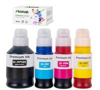 Mintink GI-20 Ink Refill Bottles Replacement for Canon GI-20 GI20 Ink Bottles Refills Kit for Canon G6020 G7020 G5020 MegaTank Printers (GI-20 Black Cyan Magenta Yellow 4 Packs)