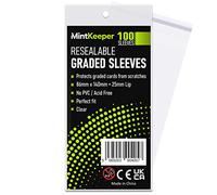 MintKeeper PSA Compatible Resealable Graded Card Slab Sleeves (100 Pack) - PSA Perfect Fit Slab Bags