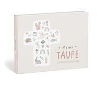 mintkind® Christening Book "Meine Taufe" I Christening Gifts Boys & Girls Godchild Gift for Christening, Christening Book I Memory Book for Christening, Godmother Gift Boy & Girl I Forest Design