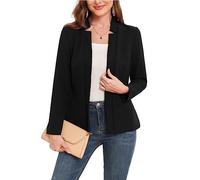 MINTLIMIT Blazers for Women Business Casual Open Front Long Sleeve Blazer Work Office Jackets Balzer with Pockets 2025 Black
